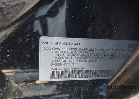 2023 Audi A3 Premium 40 Tfsi Front-Wheel Drive S Tronic z USA, uszkodzony, nr VIN WAUAUDGY7PA042128